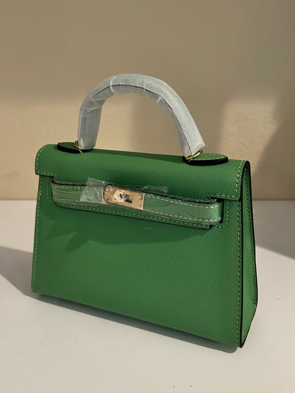 19cm Green Epsom Leather Mini Satchel